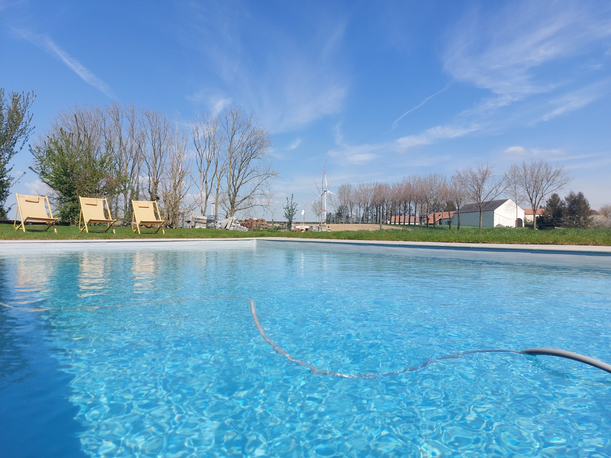 Holiday home with private heated outdoor swimming pool Rural cottage to rent in Wavre